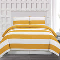 3-Piece: Cabana Stripe Reversible Hypoallergenic Duvet Set by DailySale