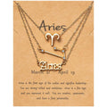 3-Piece: Constellation Zodiac Layer Necklaces by DailySale