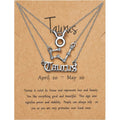 3-Piece: Constellation Zodiac Layer Necklaces by DailySale