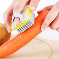 3-Piece: Fruit and Vegetable Brush Cleaner Scrubber with Soft Bristles by DailySale
