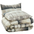 3-Piece: Global Stria Stripe Comforter Set by DailySale
