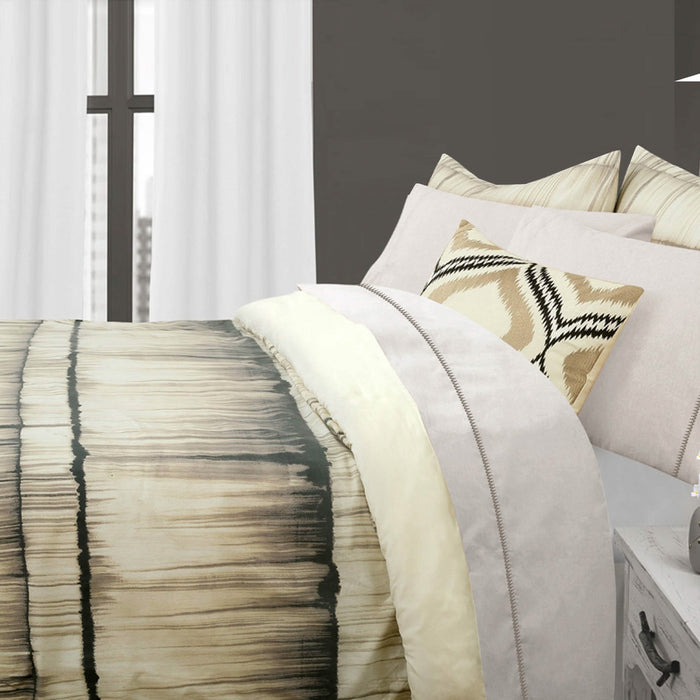 3-Piece: Global Stria Stripe Comforter Set by DailySale