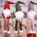 3 Piece: Handmade Sitting Long-Legged Christmas Elf Bottle Decoration Set by DailySale