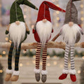 3 Piece: Handmade Sitting Long-Legged Christmas Elf Bottle Decoration Set by DailySale
