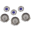 3-Piece: HQ8 Dual Precision Replacement Heads for Philips Norelco Shavers by DailySale