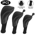3-Piece: Long Neck Mesh Golf Club Head Cover by DailySale