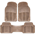 3-Piece: OxGord Car Floor Mats Ridged Rubber Full Set Universal Fit by DailySale