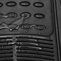 3-Piece: OxGord Car Floor Mats Ridged Rubber Full Set Universal Fit by DailySale