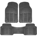 3-Piece: OxGord Car Floor Mats Ridged Rubber Full Set Universal Fit by DailySale