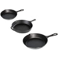 3-Piece: Pre-Seasoned Cast Iron Skillet Set by DailySale