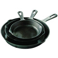 3-Piece: Pre-Seasoned Cast Iron Skillet Set by DailySale