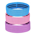 3-Piece: Resistance Loop Bands Hip Legs Training Set by DailySale