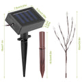 3-Piece Set: 60 LED Solar Garden Lights Tree Branch Leaf Shape Lamp by DailySale