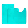 3-Piece Set: Bathroom Rug Set Plush Velvet Bath Carpet by DailySale