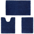 3-Piece Set: Bathroom Rugs Set Ultra Soft Non Slip and Absorbent Chenille by DailySale