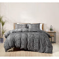 3-Piece Set: Bibb Home Tufted Clipped Duvet Cover by DailySale
