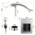 3-Piece Set: Corkscrew Bottle Opener Set by DailySale