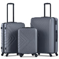 3-Piece Set: Hardshell Lightweight Suitcase with TSA Lock Spinner Wheels by DailySale
