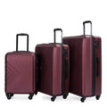 3-Piece Set: Hardshell Lightweight Suitcase with TSA Lock Spinner Wheels by DailySale