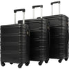 3-Piece Set: Luggage Set Hardside Spinner Suitcase With TSA Lock