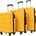 3-Piece Set: Luggage Set Hardside Spinner Suitcase With TSA Lock by DailySale