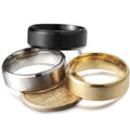 3-Piece Set: Men's Stainless Steel Comfort Fit Wedding Band Ring by DailySale