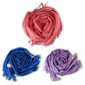 3-Piece Set: Pure Color Tassel Artificial Cashmere Shawl Soft Wrap by DailySale