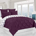 3-Piece Set: Reversible Premium Pintuck Duvet Cover and Shams by DailySale