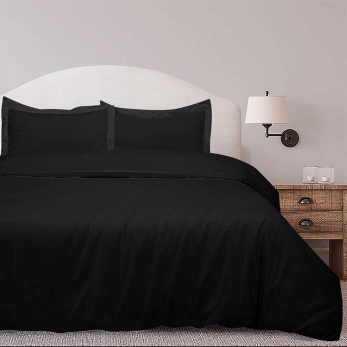 3-Piece Set: Royal Linens Double Brushed Full Duvet Covers With Zipper Closure by DailySale