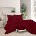 3-Piece Set: Royale Double Brushed Duvet Covers Set With Button Closure & Corner Ties by DailySale