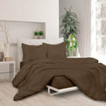 3-Piece Set: Royale Double Brushed Duvet Covers Set With Button Closure & Corner Ties by DailySale