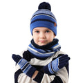 3-Piece Set: Winter Kids Knitted Warm Beanie Hat and Glove for 4-7 Years Old by DailySale