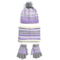 3-Piece Set: Winter Kids Knitted Warm Beanie Hat and Glove for 4-7 Years Old by DailySale