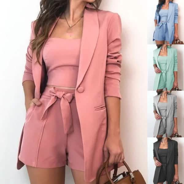 3-Piece Set: Women Fashion Blazer Set by DailySale