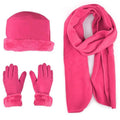 3-Piece Set: Women's Warm Fleece Winter Set Fur Trim by DailySale