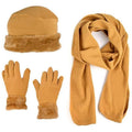3-Piece Set: Women's Warm Fleece Winter Set Fur Trim by DailySale