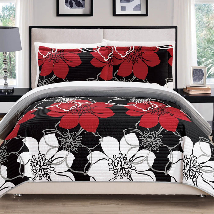 3-Piece Set: Woodside Twin, Queen or King Bedding Quilt Set by DailySale