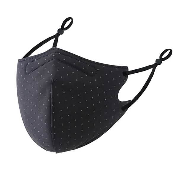 3-Piece: Solid Color Polka Dot Print Adjustable Face Mask by DailySale