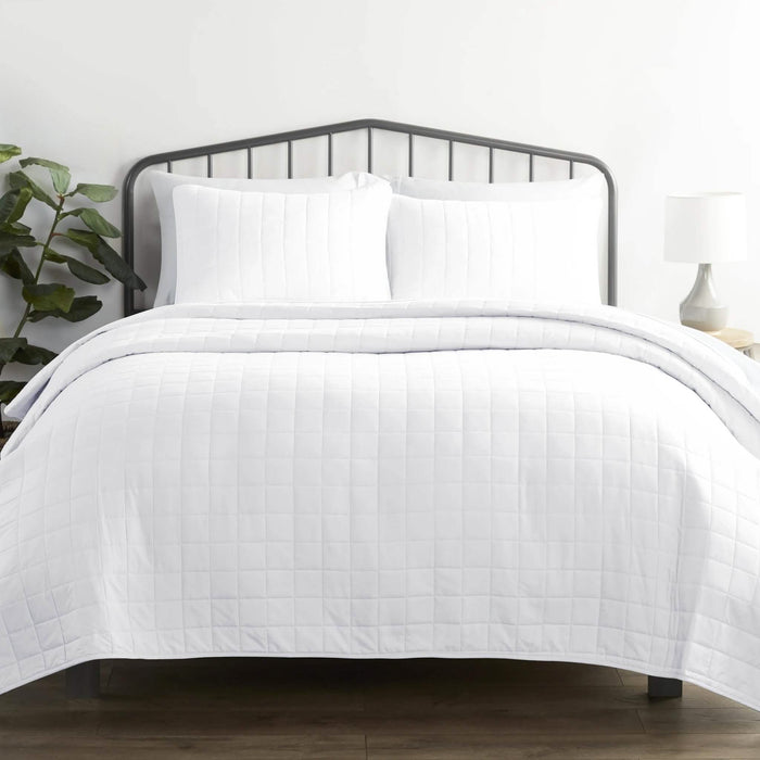 3-Piece: Square Quilted Coverlet Set by DailySale