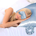 3-Piece: Super Soft Luxury Satin Facial and Hair Care Pillowcase, Eye Mask and Scrunchie by DailySale