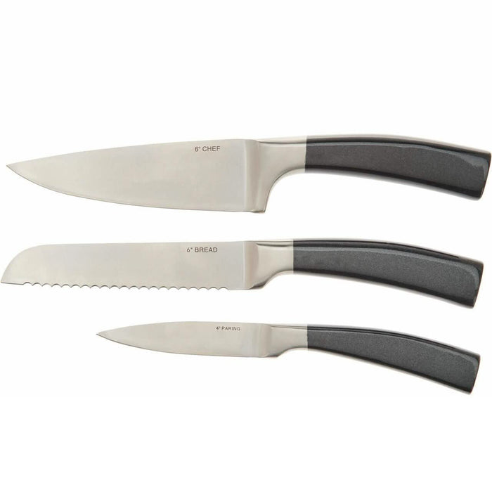 3-Piece: Valerie Bertinelli SS Metallic Knife Set by DailySale