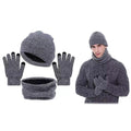 3-Piece: Winter Beanie Hat Scarf Gloves for Men by DailySale