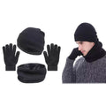 3-Piece: Winter Beanie Hat Scarf Gloves for Men by DailySale