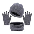 3-Piece: Winter Beanie Hat Scarf Gloves for Men by DailySale