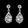 3-Piece: Women's Diamond Cubic Zirconia Necklace Earrings Set by DailySale