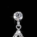 3-Piece: Women's Diamond Cubic Zirconia Necklace Earrings Set by DailySale