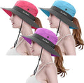 3-Piece: Women's Ponytail Wide Brim Sun Hat by DailySale