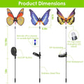 3-Pieces: Decorative Butterfly Lamps with Rotatable Solar Panel Lamp by DailySale