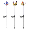 3-Pieces: Decorative Butterfly Lamps with Rotatable Solar Panel Lamp by DailySale