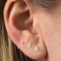 3-Pieces: Elegant Floral Stud Earrings Set by DailySale